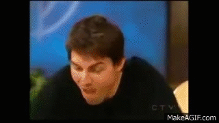 Tom Cruise jumping on couch